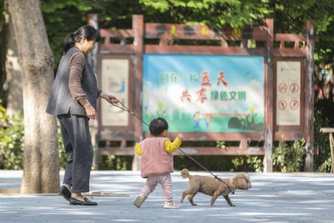 《中华人民共和国动物防疫法》施行遛狗不牵绳现象明显减少