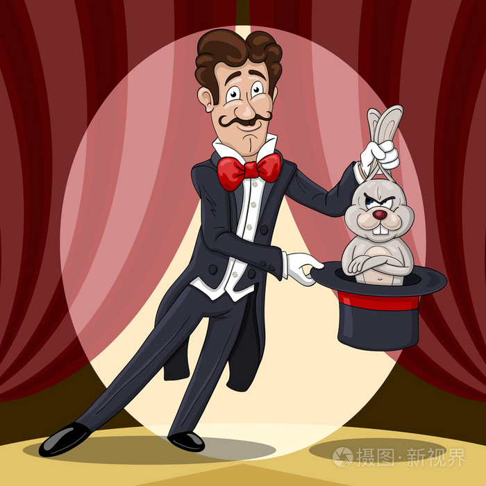 魔术师与兔子_魔术气球做的手拿兔子_dnf冰结师白兔子和迷你黑暗武士